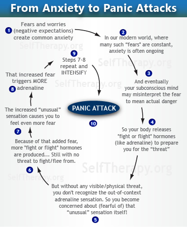 Anxiety and Panic Attack Diagram